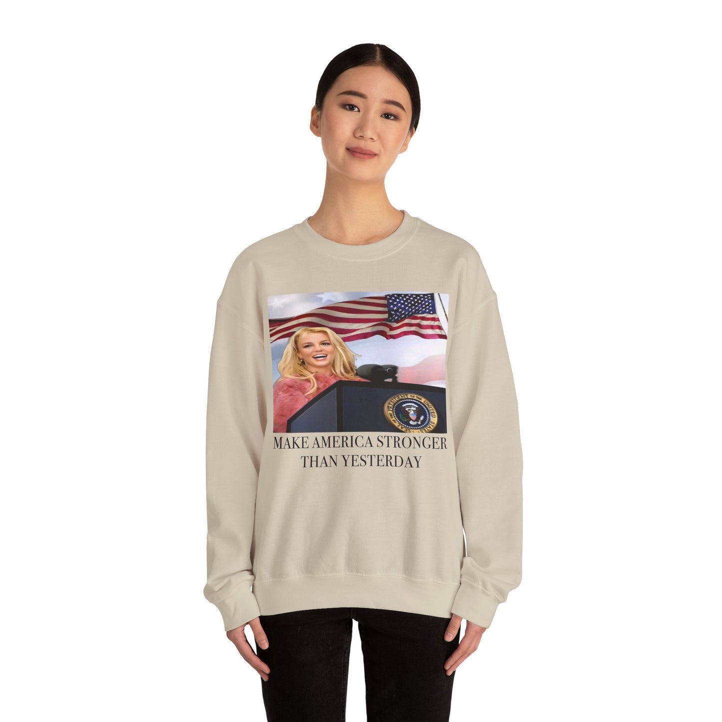 Crewneck Sweatshirt - MAKE AMERICA GREAT THAN yesterday
