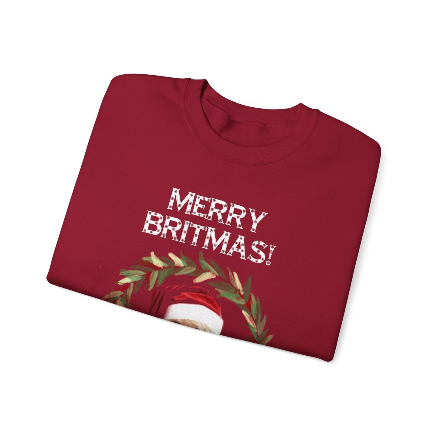 Crewneck Sweatshirt - MERRY BRITMAS Holiday Design