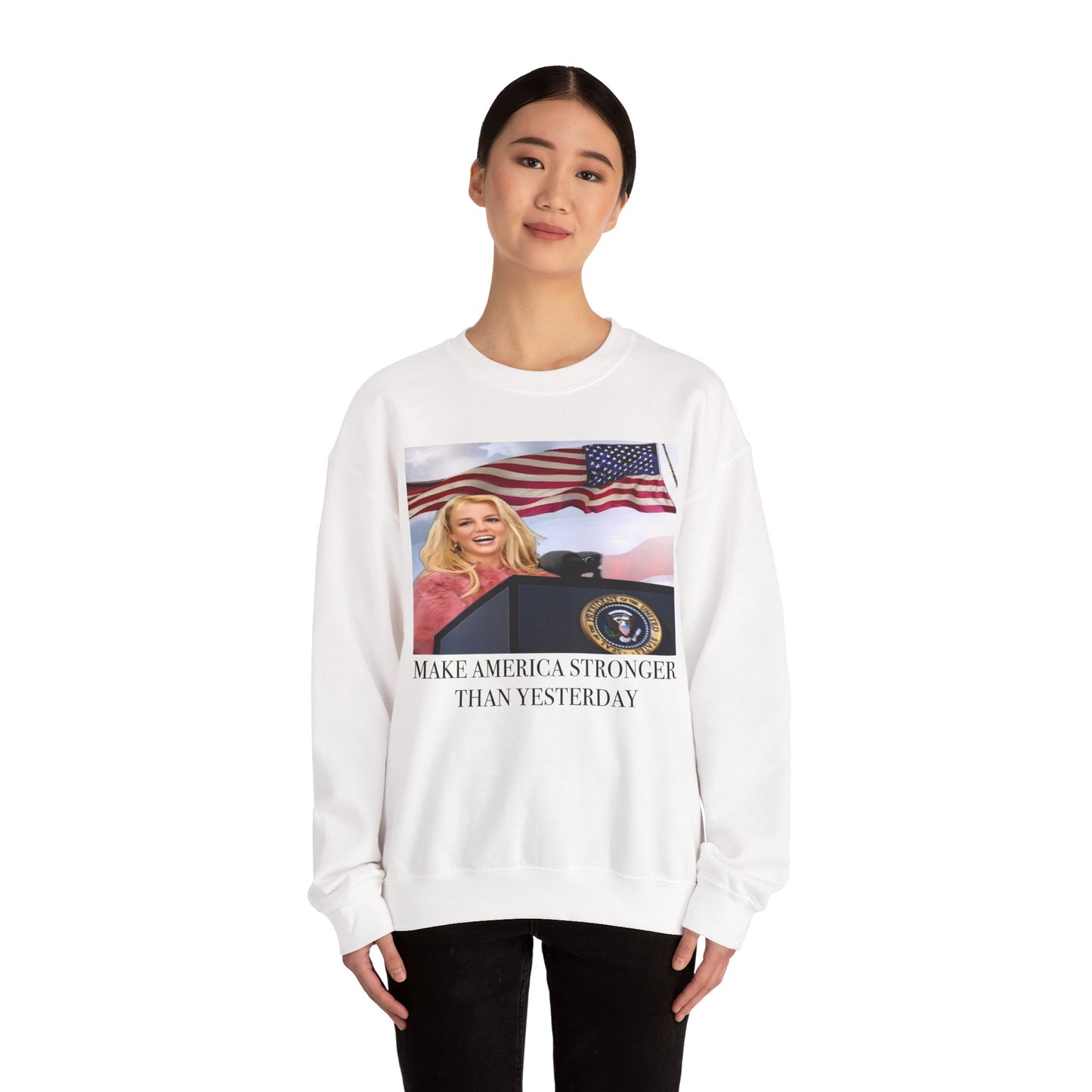 Crewneck Sweatshirt - MAKE AMERICA GREAT THAN yesterday